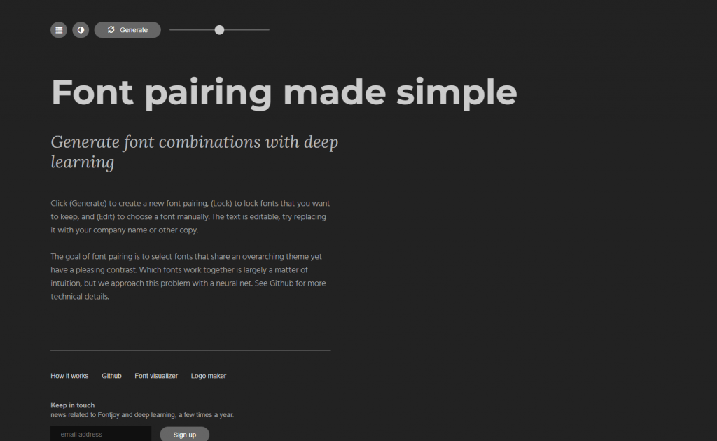 Fontjoy - это ИИ-сервис